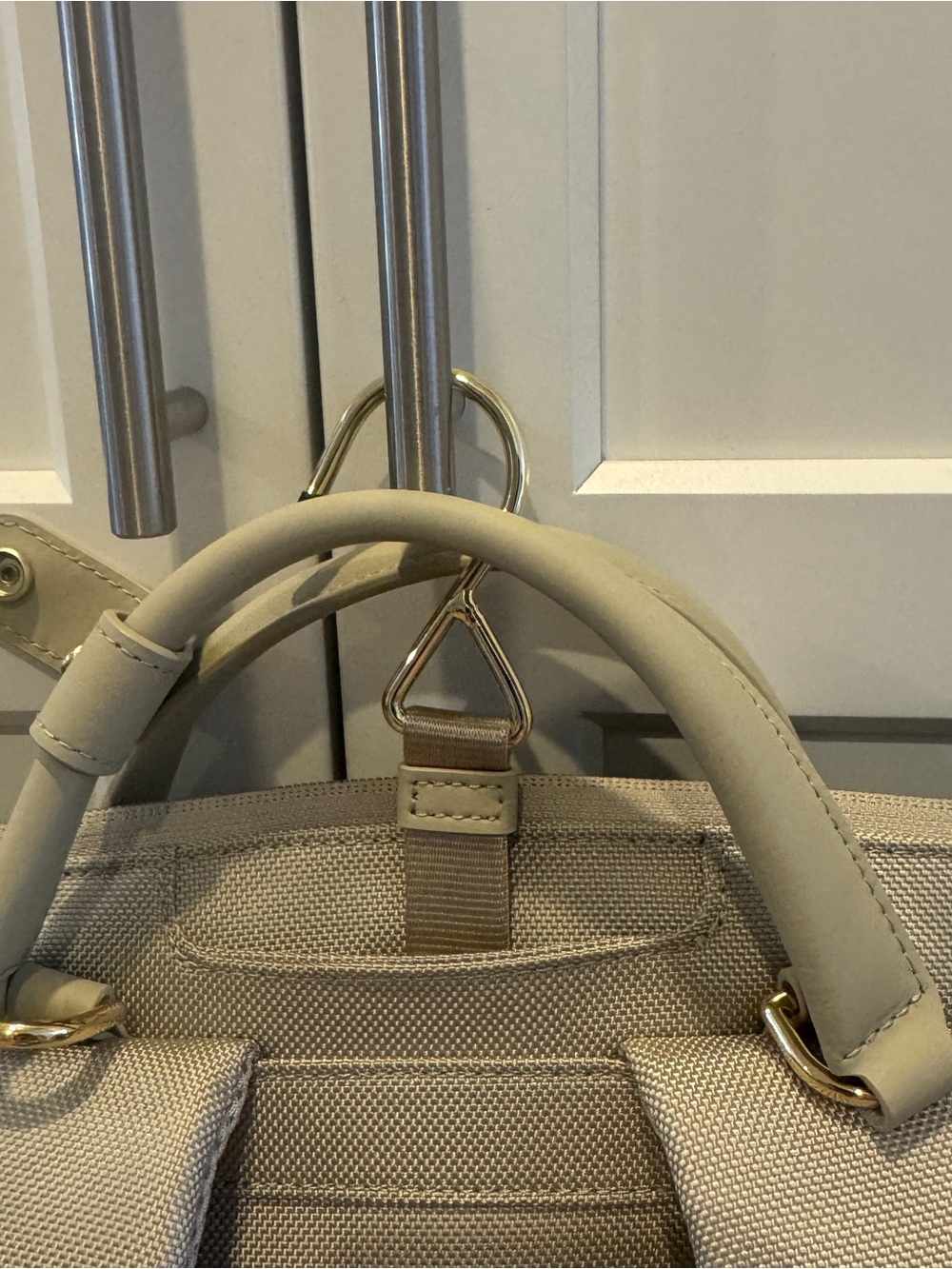 Tumi Beige and White Tennis Raquet Backpack - Picture 6 of 11